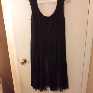 Black tank cocktail dress